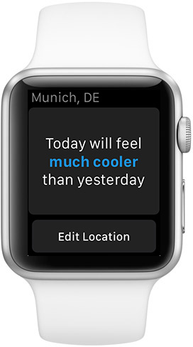 Apple Watch Weather App